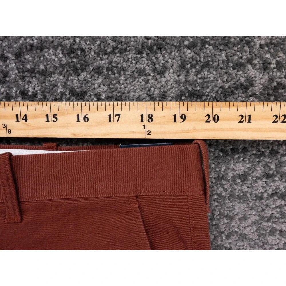 J Crew Chino Pants Mens 38x32 Actual 39x32 Deep Redwood Straight Fit Flex NWT